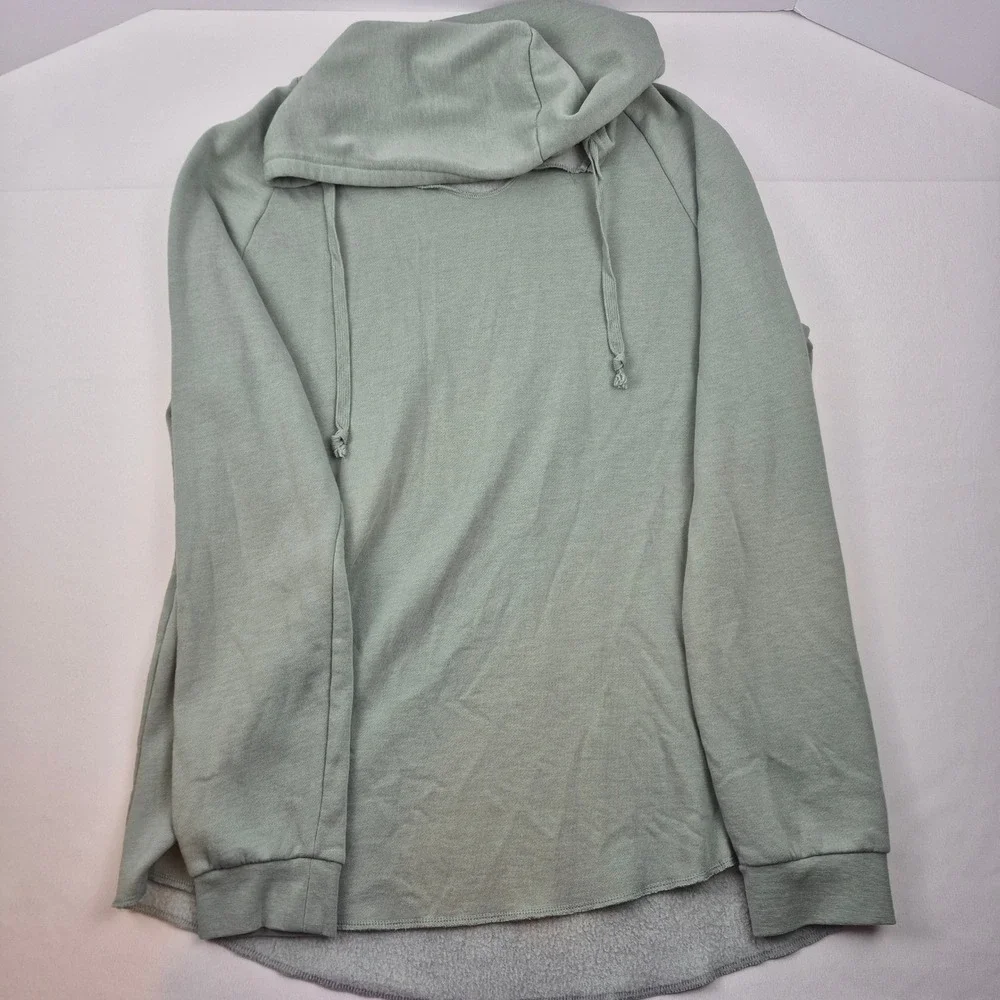 Independent Trading Company Hoodie Womens 2XL Green Long Sleeve Sweatshirt - Picture 4 of 10